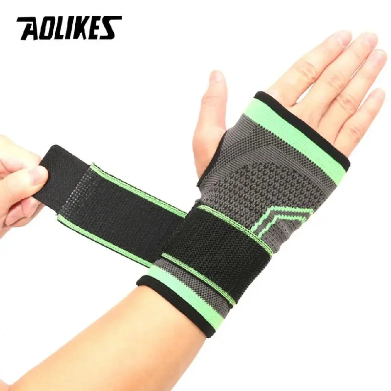 Economic Outlook AOLIKES 1PCS High Elastic Bandage Fitness Yoga Hand Palm Brace Wrist Support Crossfit Powerlifting Gym Palm Pad Protector