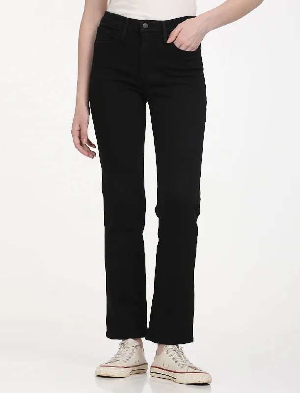 Chic Relaxation Women's Mid Rise 314 Black Jeans