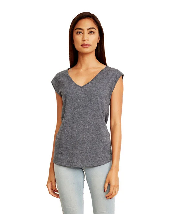 Fresh And Fashionable N5040 - Next Level Ladies Festival Sleeveless V-Neck Tee