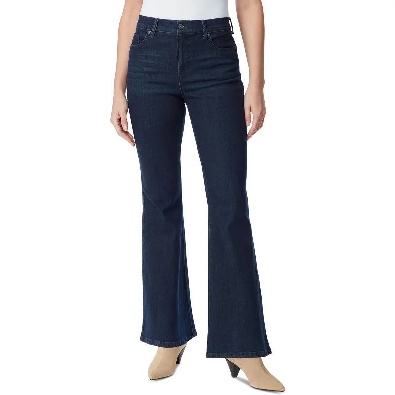 End Of The Year Gloria Vanderbilt Womens Dark Wash Slimming Flared Jeans