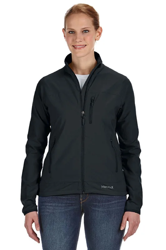 High-end Sense Marmot Womens Tempo Water Resistant Full Zip Jacket - Black - Closeout