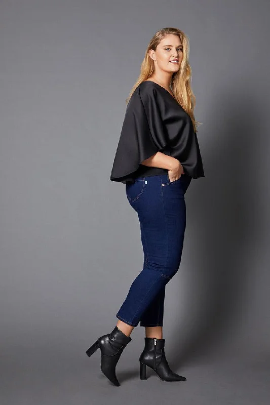 Casual Elegance Panama Blouse Black