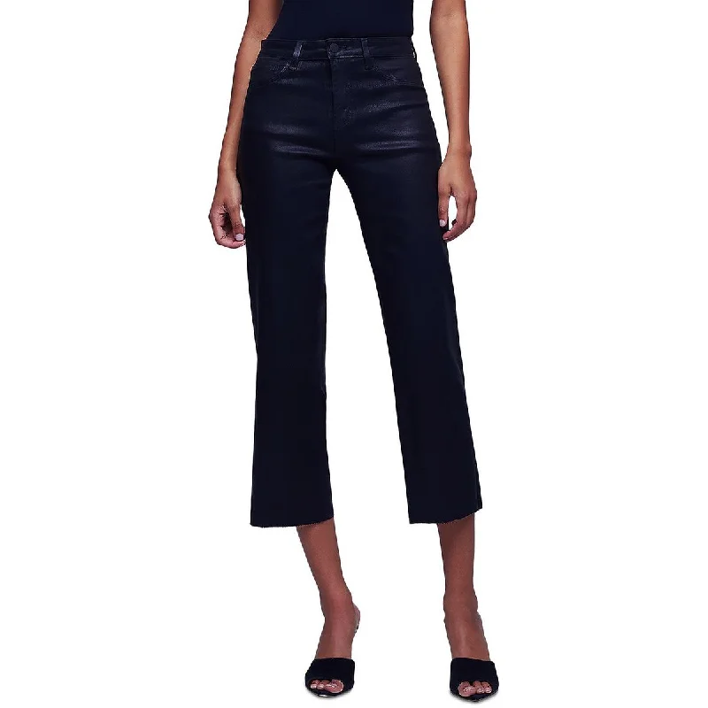 Economic Outlook L'Agence Womens Wanda High Rise Cropped Wide Leg Jeans