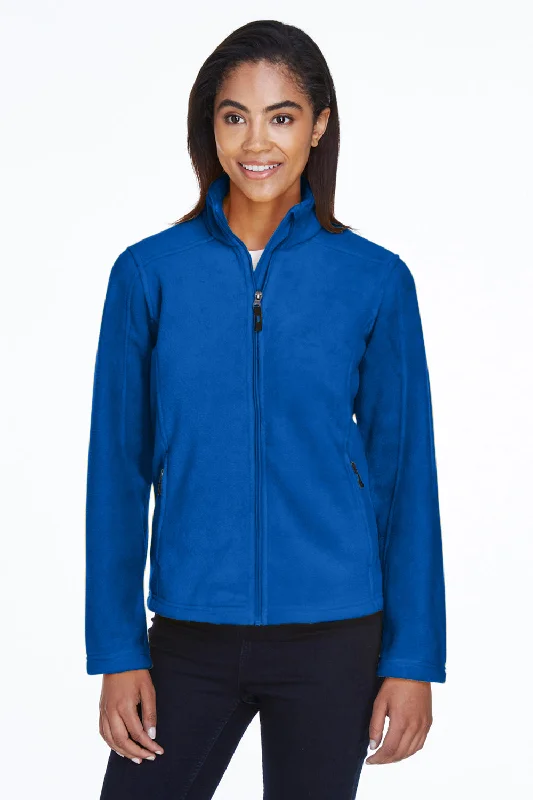 Editorial Design Core 365 Womens Journey Pill Resistant Fleece Full Zip Jacket - True Royal Blue