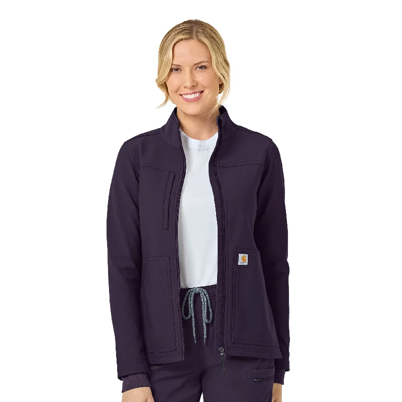 Street Fashion Carhartt Rugged Flex Women's Bonded Fleece Jacket - Black Plum