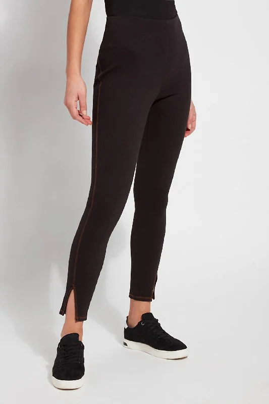 Energy Wear Side Slit Denim In Black