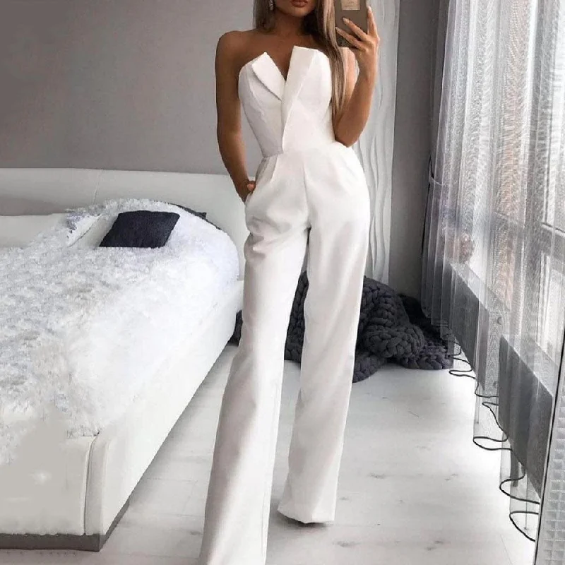 Unique Fashion Summer Sleeveless Bodycon Jumpsuits