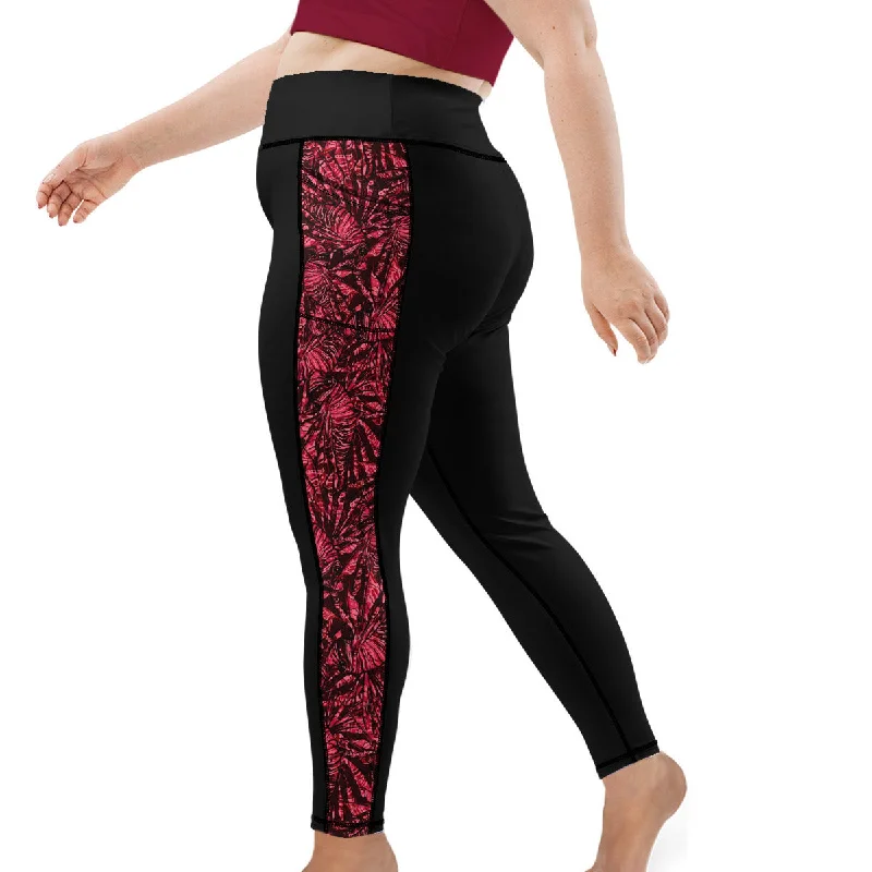 Personalized Series Plus Size Eco-Friendly Lionfish Invasion Contour Leggings