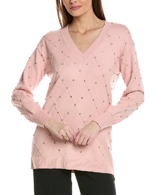 Fashion Classic Anne Klein Embellished Pullover