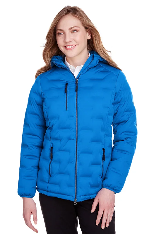 Luxury Fashion North End Womens Loft Waterproof Full Zip Hooded Puffer Jacket - Olympic Blue/Carbon Grey - Closeout