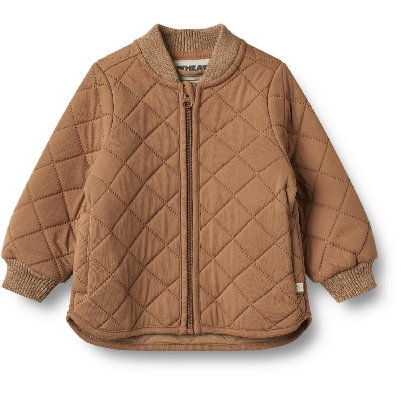 Celebrity Style Wheat Caramel Thermo Jacket Loui