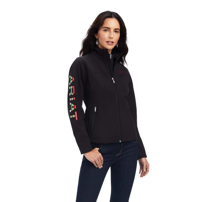 Fashionable Inner Wear Ariat Rosas Team Black Softshell Jacket