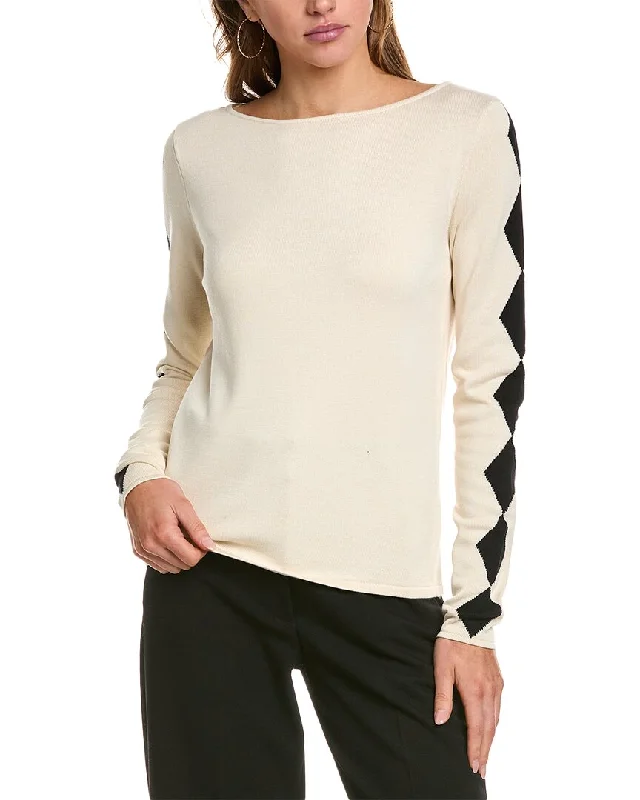 Must-have For Autumn And Winter St. John Intarsia Sweater