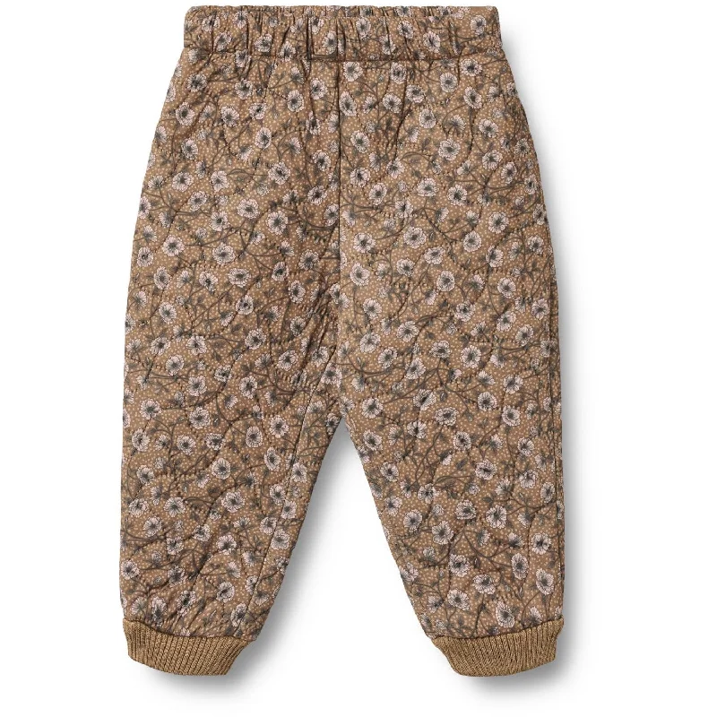 Fresh And Elegant Wheat Caramel Anemones Thermo Pants Alex