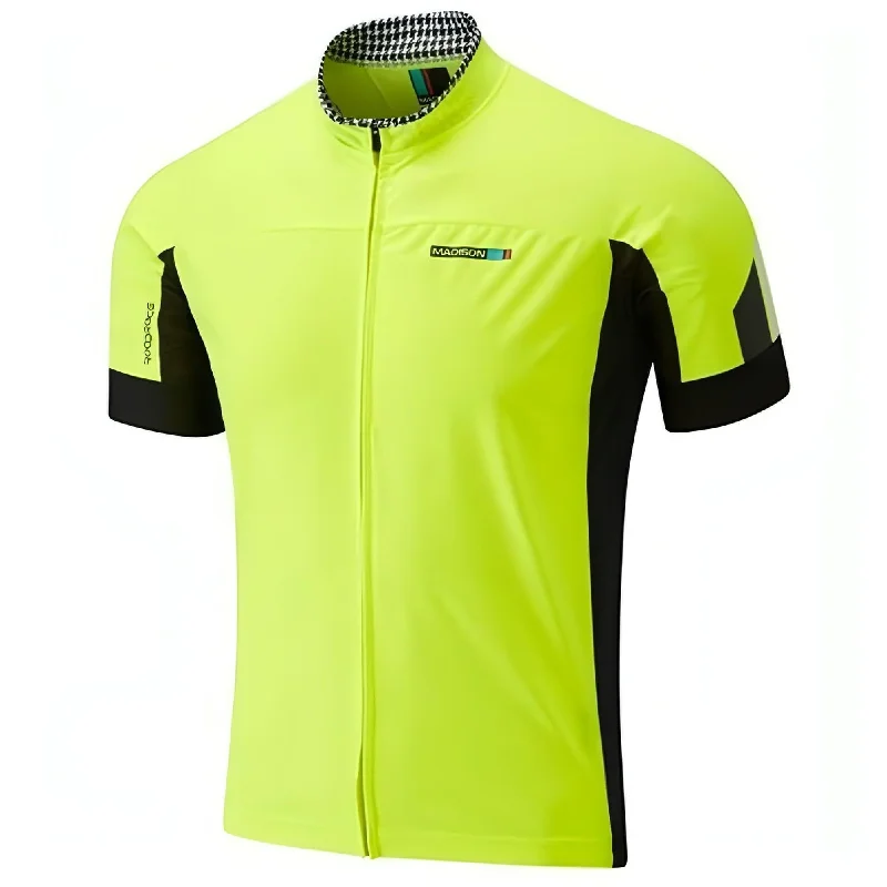 Sports Trend Madison RoadRace Windtech Mens Windproof Road Cycling Jersey - Yellow