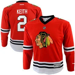 Exclusive Customization Duncan Keith #2 Chicago Blackhawks Reebok Youth Replica Jersey - Red