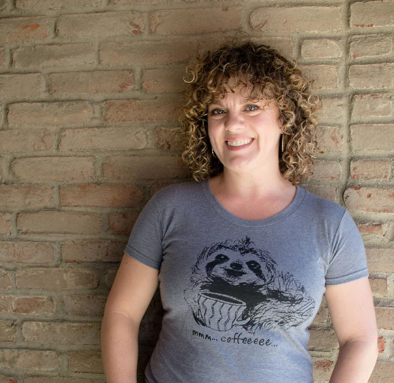 Luxury Fashion Coffee Sloth : Women's Tee or V-neck