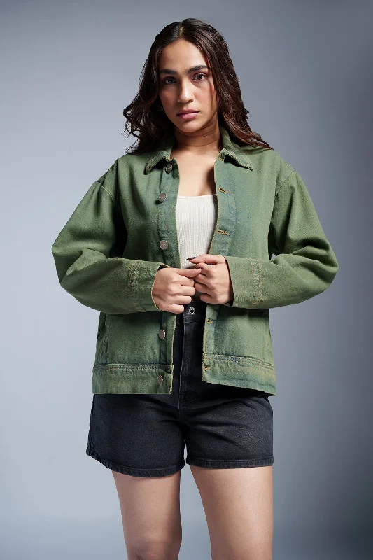 Preview New Products Mossy Mint Denim Jacket