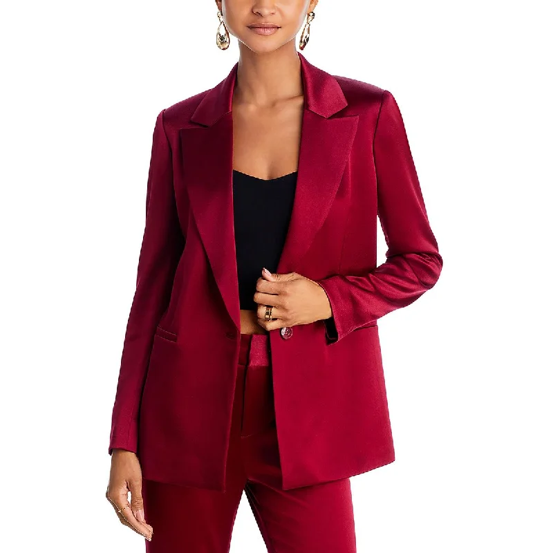 Casual Chic Denny Womens Notch Collar Suit Separate One-Button Blazer