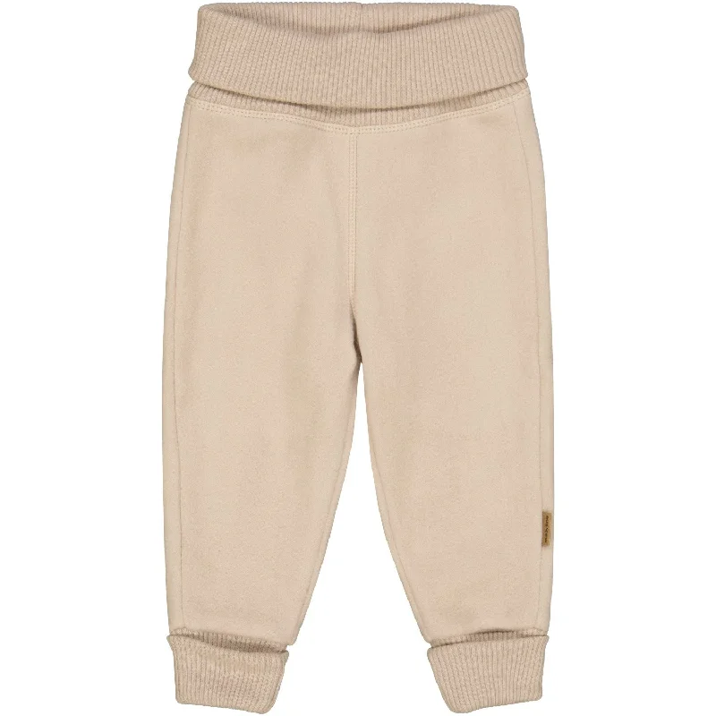 Fashionable And Fashionable Mikk-Line Warm Taupe Cotton Fleece Pants