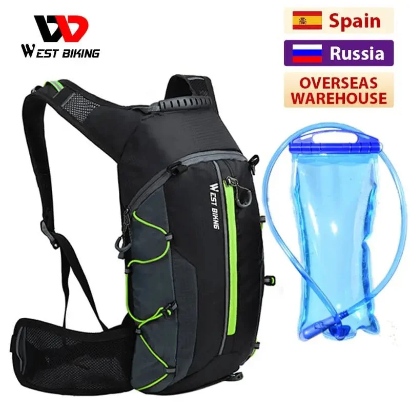 Free Design WEST BIKING Bike Bags Portable Waterproof Backpack 10L Cycling Water Bag Outdoor Sport Climbing Hiking Pouch Hydration Backpack