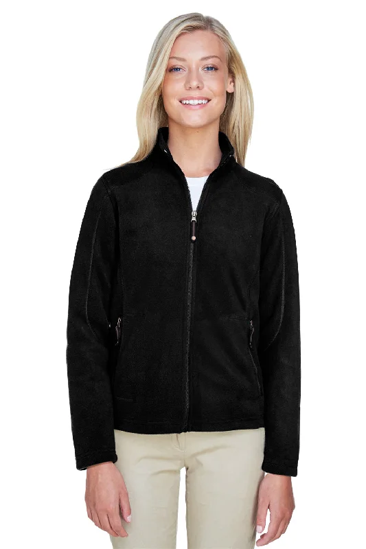 Effortless Style North End Womens Voyage Pill Resistant Fleece Full Zip Jacket - Black - Closeout