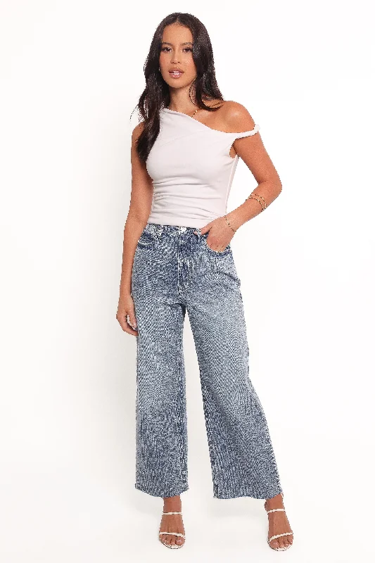 Elegant Series Noemi High Rise Crop Leg Jeans - Imprint