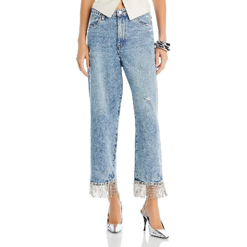 Fashion Must-have [BLANKNYC] Womens The Baxter High Rise Cropped Straight Leg Jeans