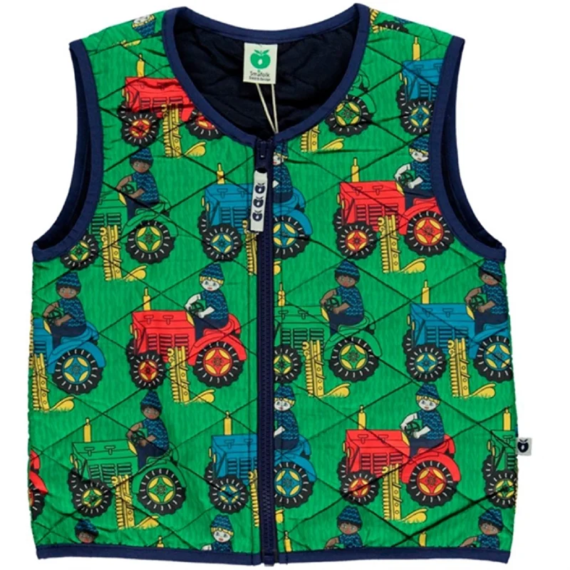 Minimal Style Småfolk Green Tractor Thermo Vest