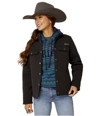 Soft Fashion Ariat Ladies Black Berber Back Softshell Jacket