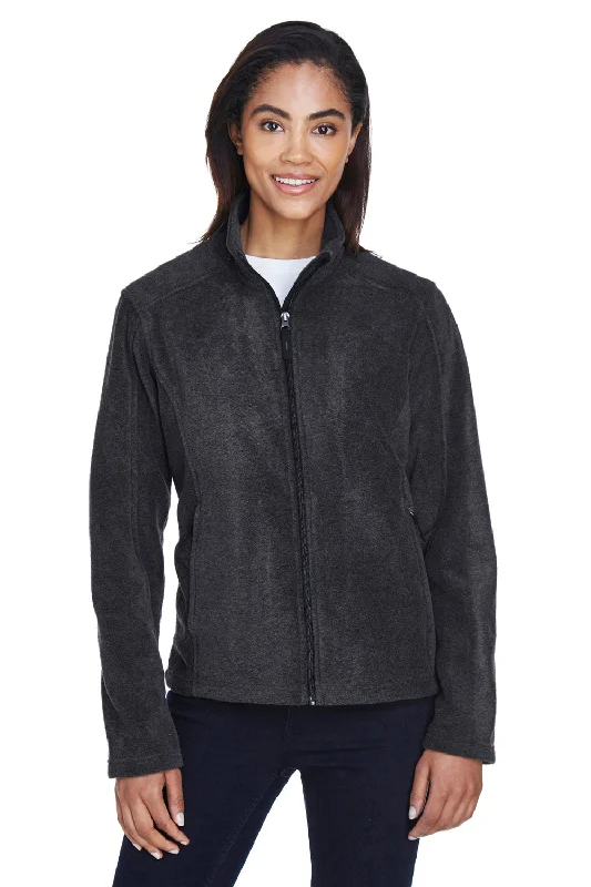 American Style Core 365 Womens Journey Pill Resistant Fleece Full Zip Jacket - Heather Charcoal Grey