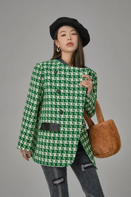 Fresh And Elegant Show Me Promises Pattern Jacket