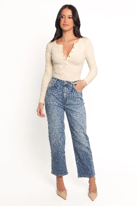 Luxury Customization Abrand Venice Straight Jeans - Amara