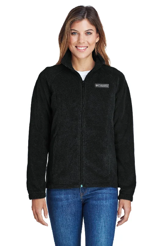 Sweet Breath Columbia Womens Benton Springs Full Zip Fleece Jacket - Black - Closeout