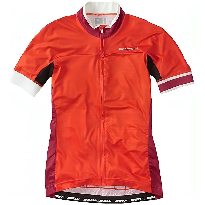 Fashion Classic Madison Sportive Race Short Sleeve Womens Cycling Jersey - Red