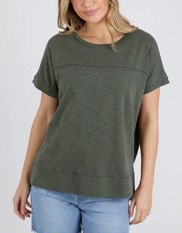 Exquisite Tailoring Allison Tee - Khaki