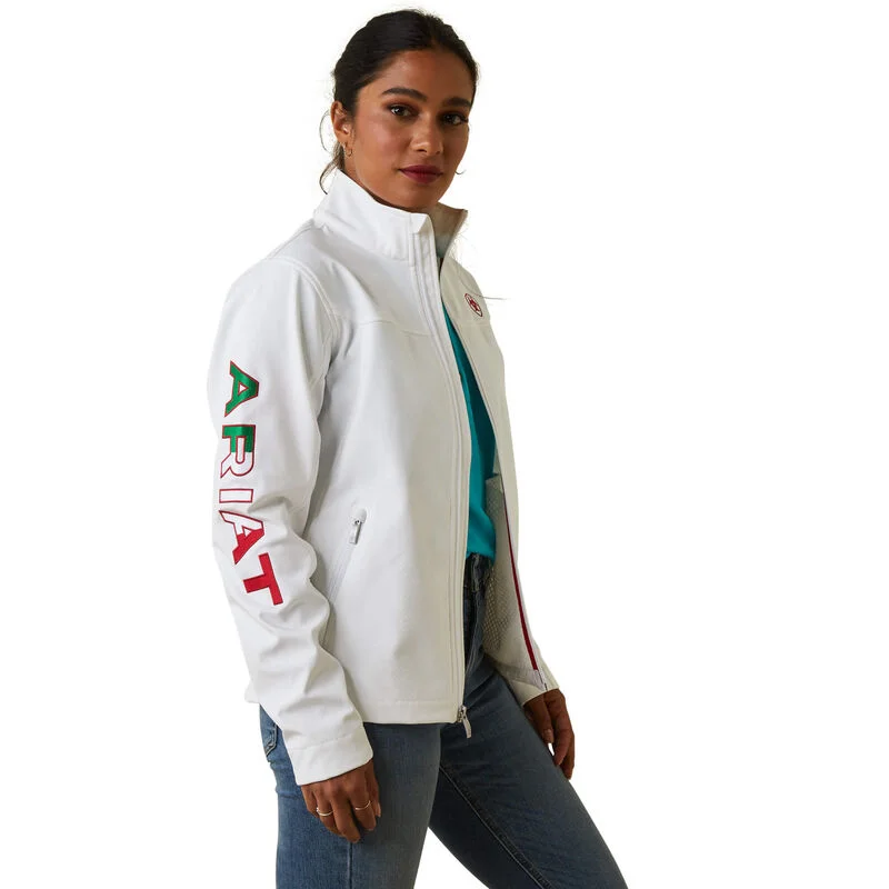 Casual Wear Ariat Classic Team Softshell White MEXICO Jacket