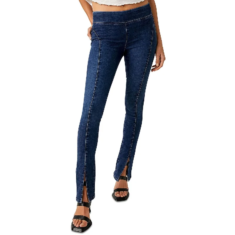 Celebrity Style We The Free Womens Double Dutch Denim Pull on Skinny Jeans