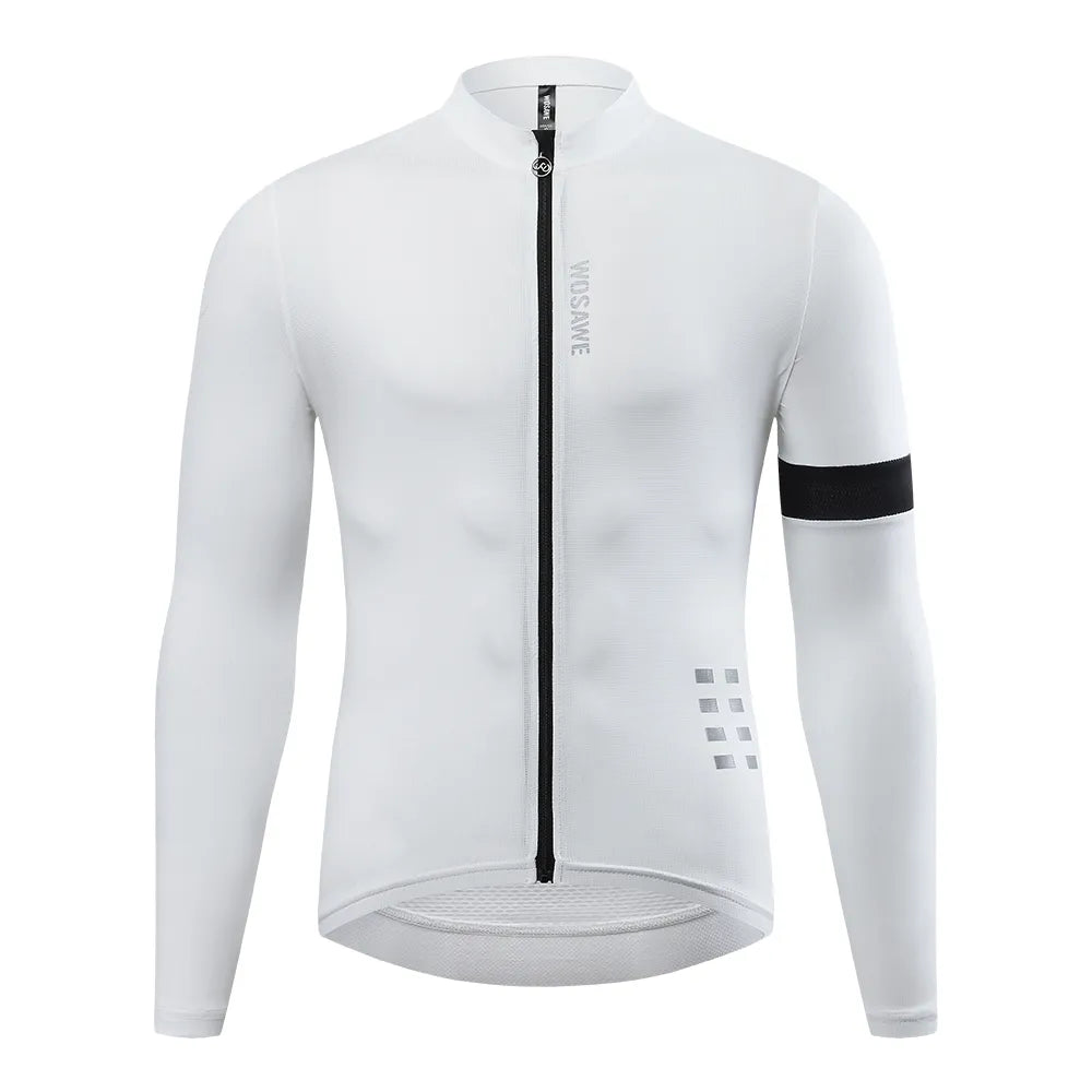 Classic Style Autumn Long Sleeve Cycling Jersey Clothing Race Men Cycling Jersey Pro Road Bicycle Cycling Clothes Mesh Breathable