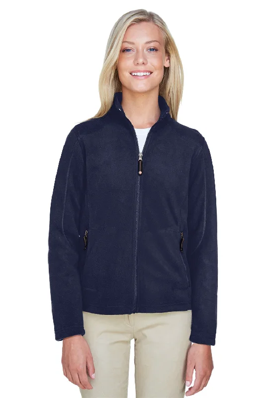 Versatile Itinerary North End Womens Voyage Pill Resistant Fleece Full Zip Jacket - Classic Navy Blue - Closeout