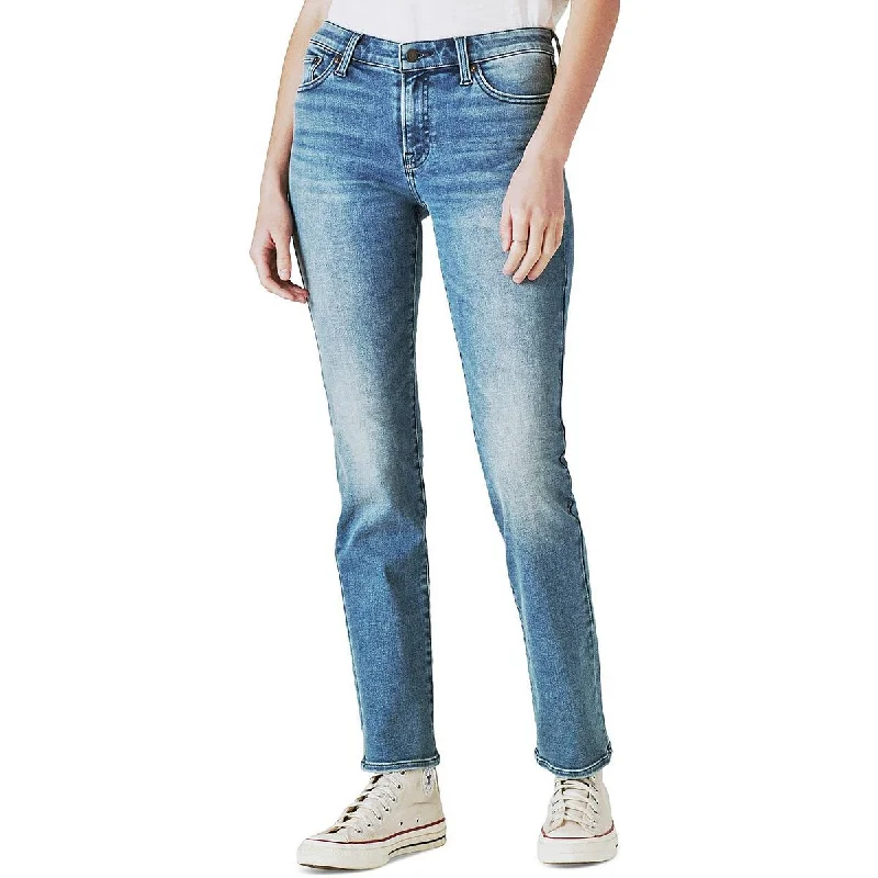 Comfortable Wear Lucky Brand Womens Sweet Mid-Rise Medium Wash Straight Leg Jeans