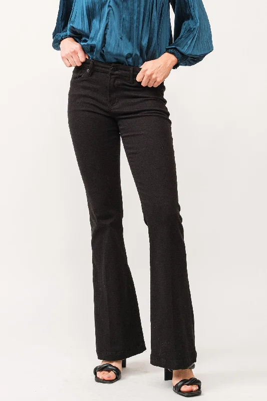 Fashion Must-have Rosa Black Flare Jeans