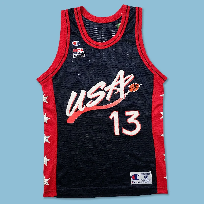 Printed Patterns Vintage Champion USA Jersey Small