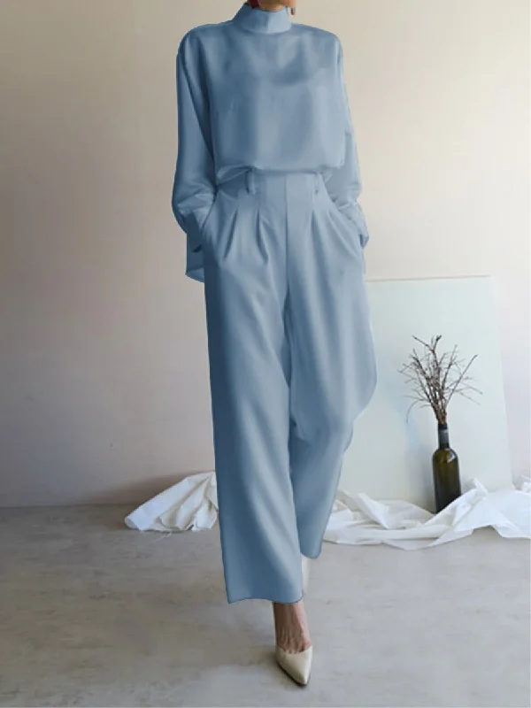 Integrated Design Fashion Casual Loose And Comfortable Top Pants Suit