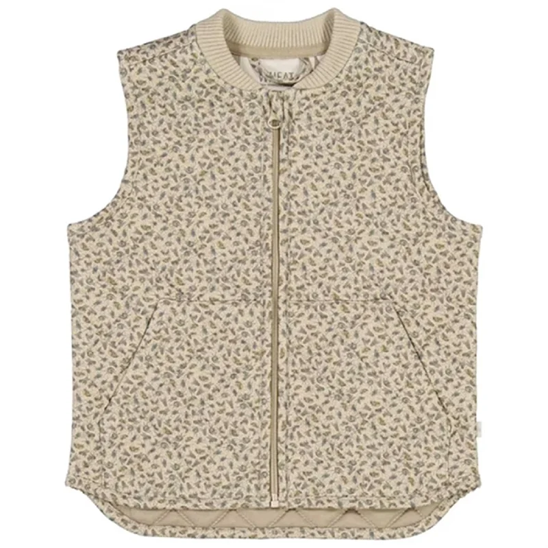 Lace Design Wheat Thermo Watercolor Insects Vest Gilet Ede