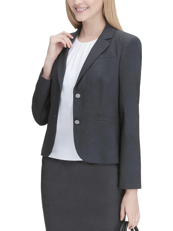 Fashionable In The Times Womens Heathered Lined Blazer