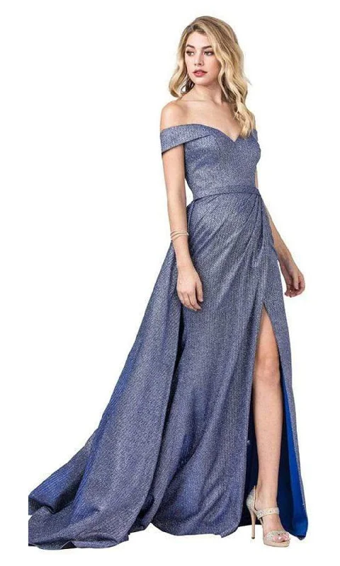 Design Trend Trevi Collection - L2435 Glittered Fabric Fabulous Long Dress