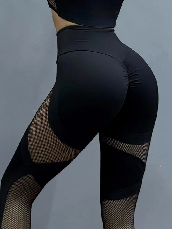 Exclusive Customization ZASUWA Female Fishnet Scrunch Bum Leggings