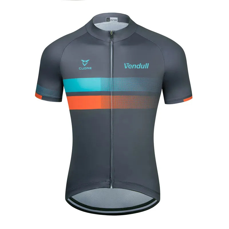 Practical Style 2023 New VENDULL Men Cycling Jersey Cycling Racing Tops Short Sleeve Cyclist Clothes Shirt Maillot Summer Bicycle Bike Wear