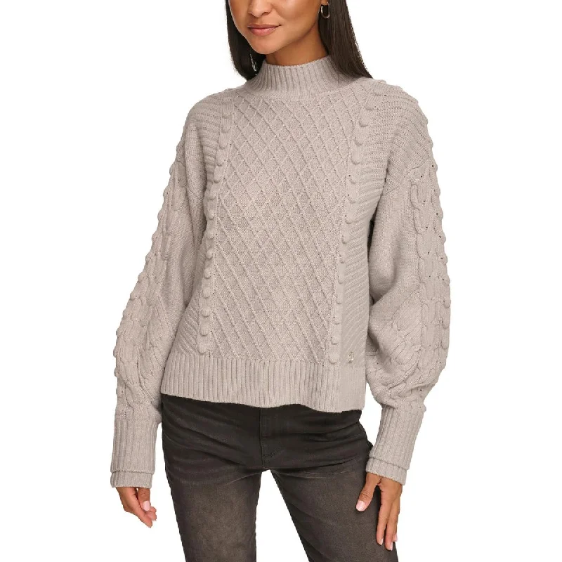 Exquisite Craftsmanship Womens Ribbed Trim Comfy Crewneck Sweater